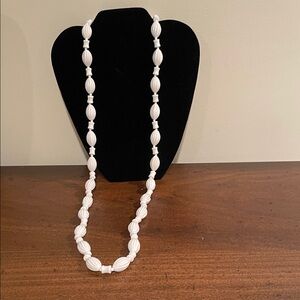 Vintage Monet Elegant White Beaded Necklace